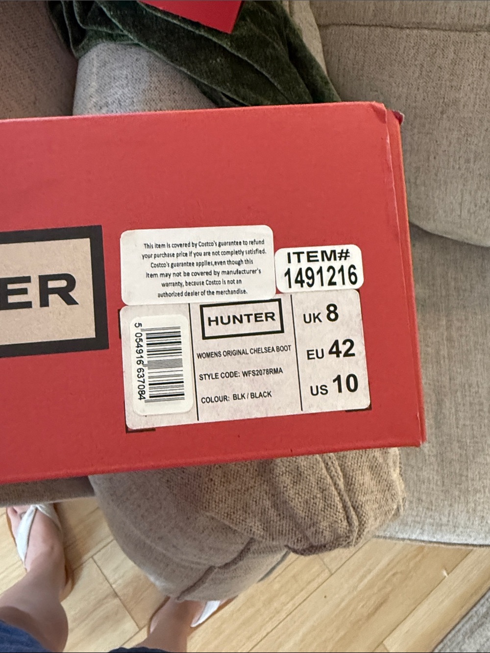 Hunter Green Chelsea Waterproof Rain Boots - Picture 4 of 5
